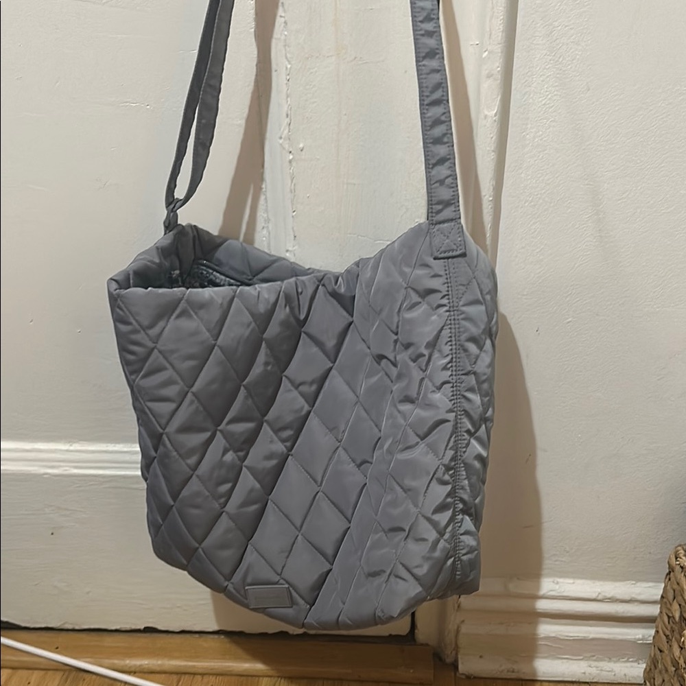 Vera Bradley Gray Quilted Tote Bag